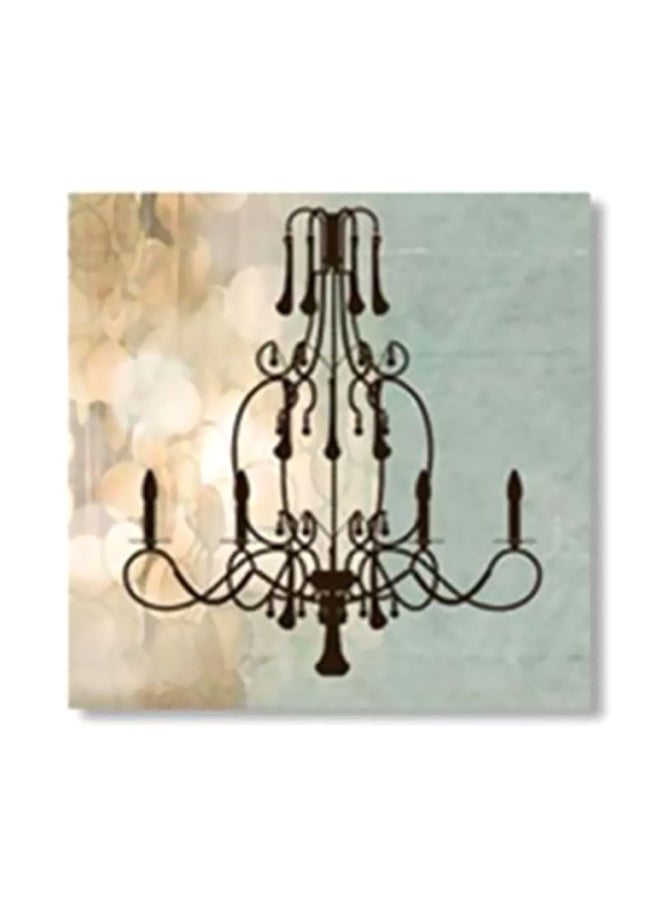 Photo Block Decorative Wall Painting Grey/Brown 15x15cm 