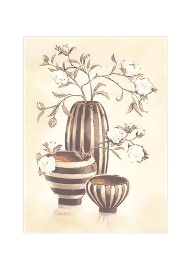 بوستر حائط للتزيين بيج / بني 45x31سم