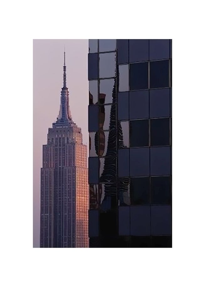 بوستر حائط للتزيين أرجواني/بيج/أسود 60x40سم