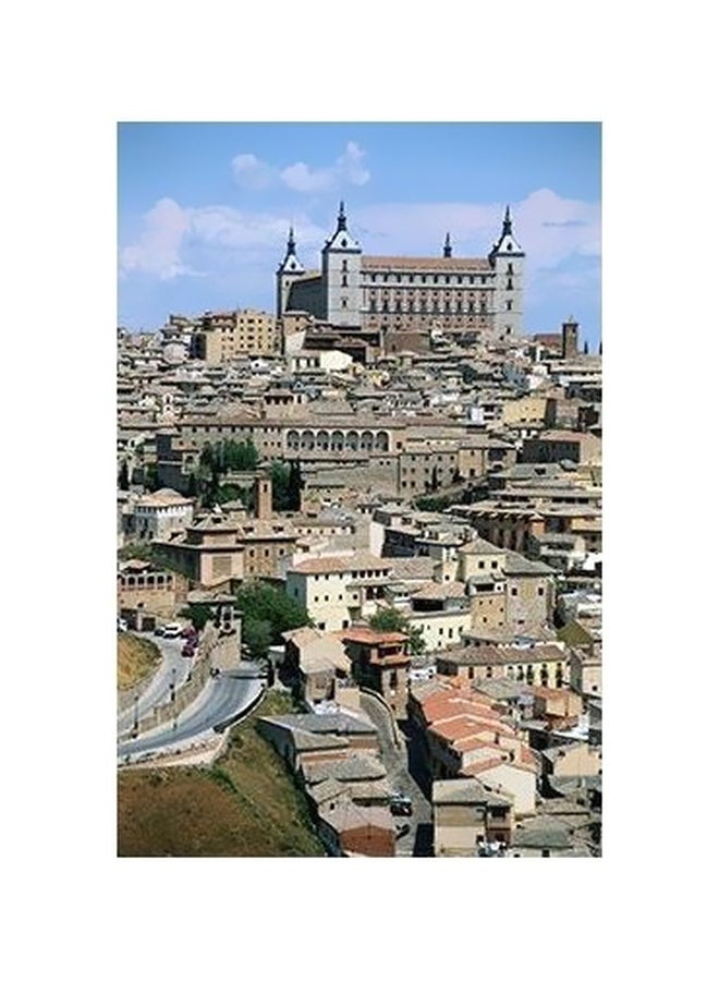 بوستر حائط للتزيين أزرق/رمادي/بيج 60x40سم