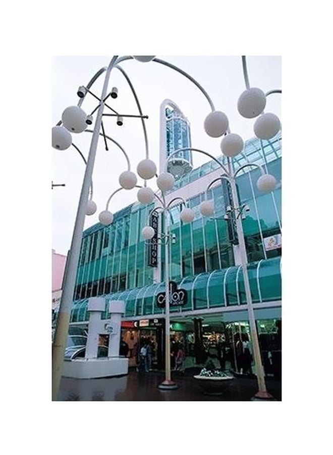 بوستر جداري مطبوع للتزيين أزرق/ أبيض 45x31سم