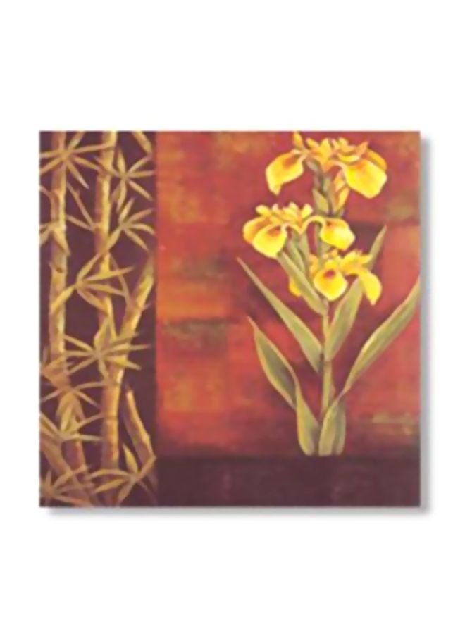 لوحة فنية لديكور الحائط أحمر/أصفر 20x20سم
