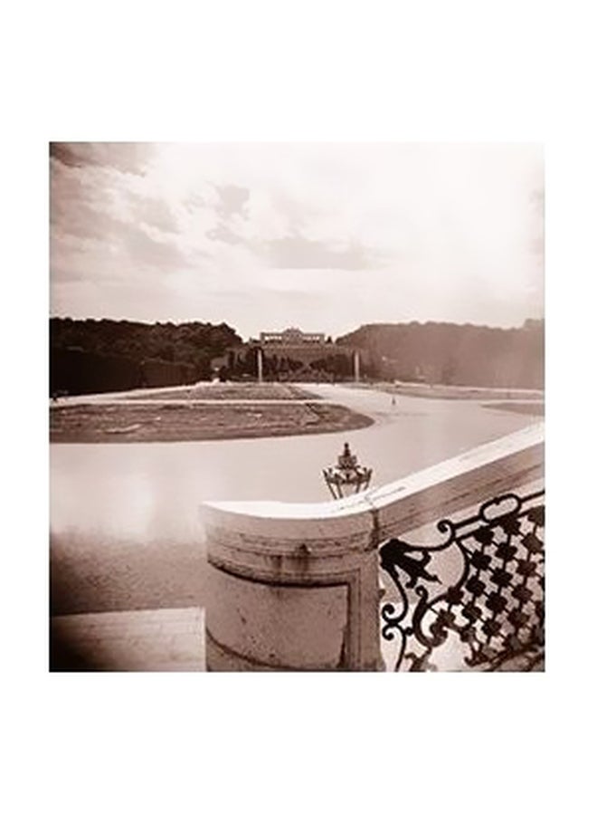 فوتو بلوك بوستر جداري مطبوع للتزيين بني/أسود 45x31سم