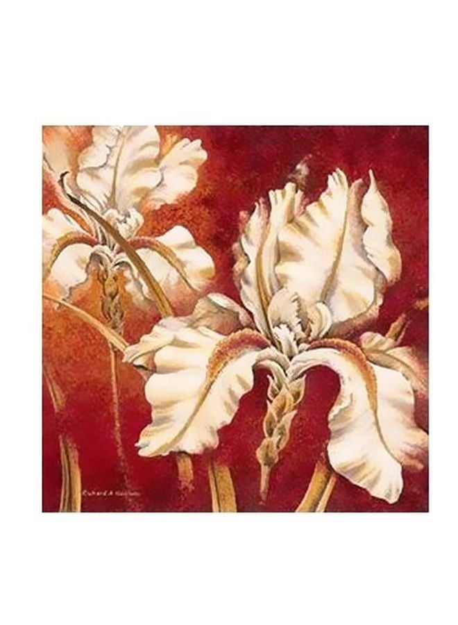 فوتو بلوك بوستر حائط للتزيين أخضر/ أبيض/ أحمر 32x32سم