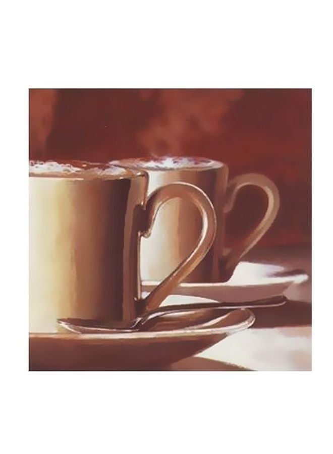 PHOTOBLOCK Decorative Wall Poster Brown/White/Beige 50x50cm 