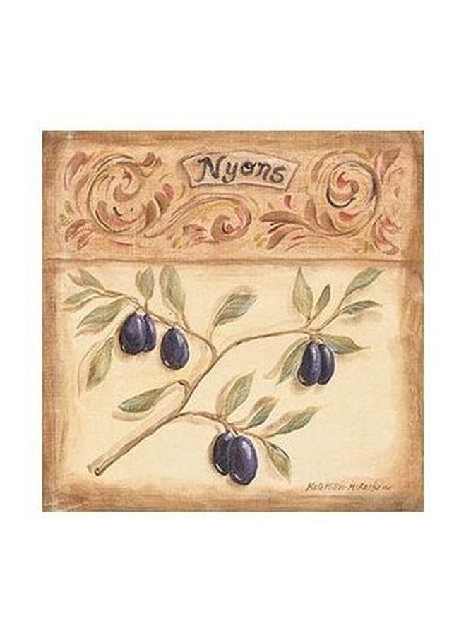 بوستر حائط للتزيين بيج/أخضر/أرجواني 23x23سم