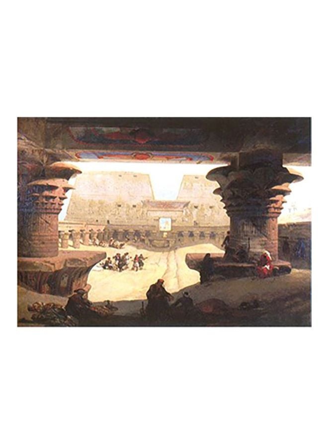 بوستر حائط للتزيين بني/ بيج/ أحمر 24x34سم