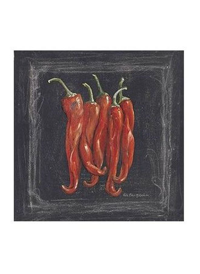 بوستر حائط للتزيين أسود/أحمر 23X23سم