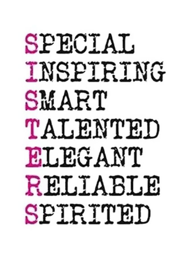 Decorative Wall Poster White/Black/Purple 50X50cm