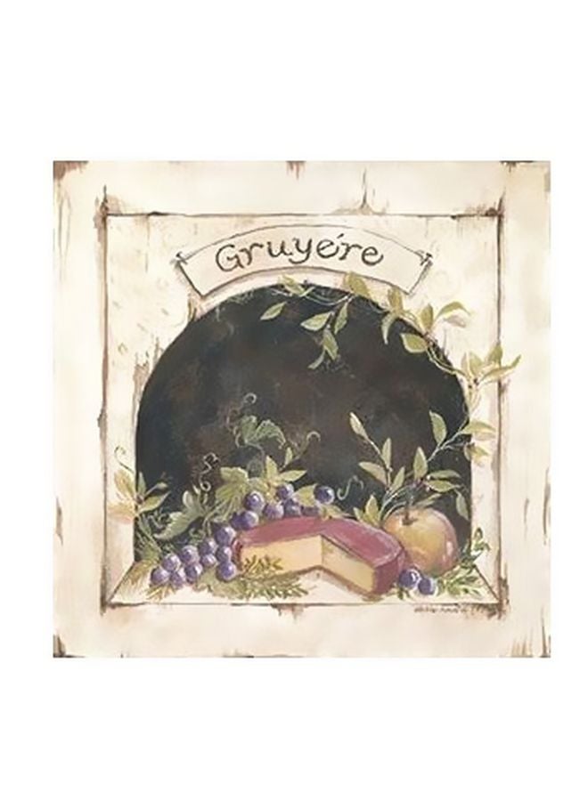 PHOTOBLOCK Decorative Wall Poster Beige/Red/Purple 32x32cm