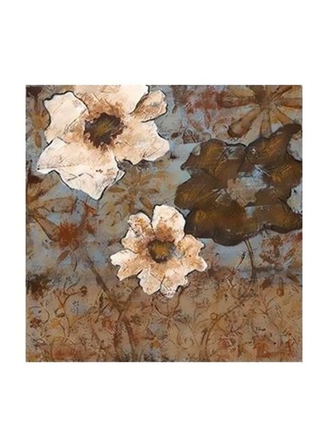 PHOTOBLOCK Decorative Wall Poster Brown/White/Blue 23x23cm