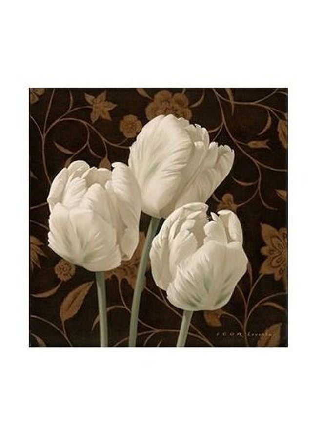 فوتو بلوك بوستر حائط للتزيين بني/أبيض/أخضر 32X32سم