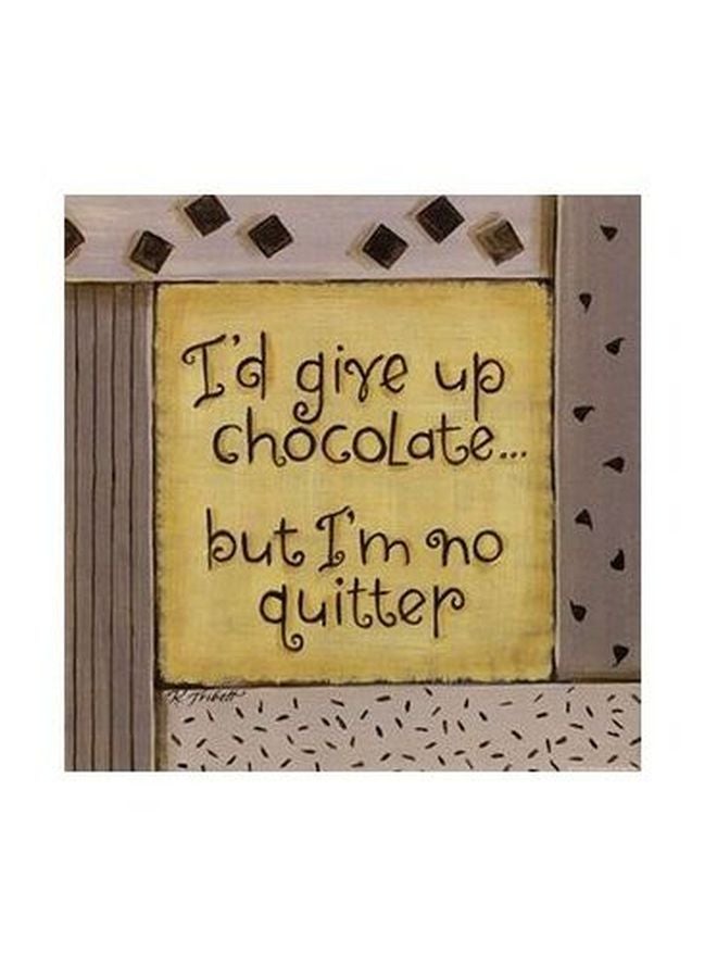PHOTOBLOCK Decorative Wall Poster Yellow/Brown 32X32cm 