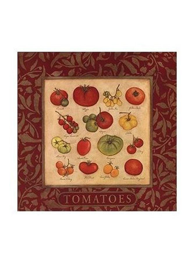 فوتو بلوك بوستر حائط للتزيين أحمر/بيج/أخضر 23X23سم