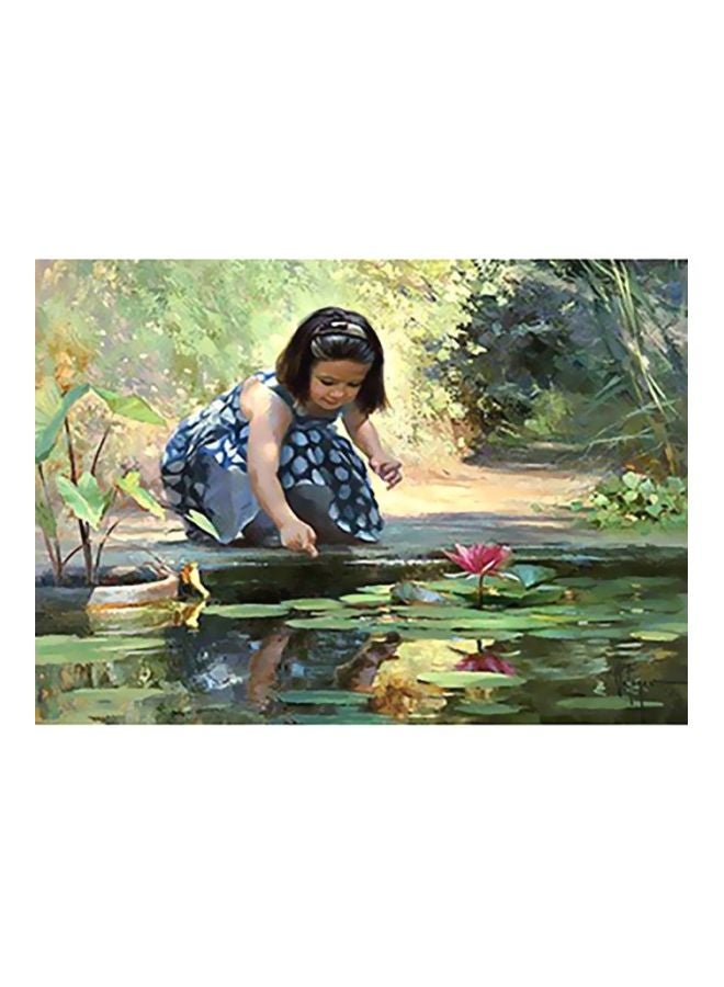 فوتو بلوك لوحة فنية لديكور الحائط أخضر/أسود/وردي 31x45سم