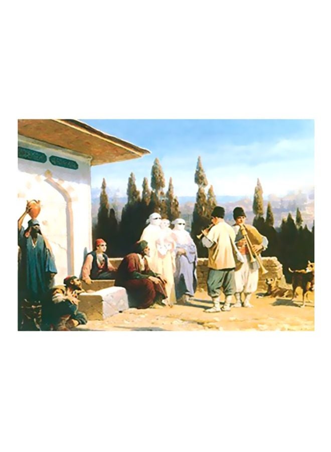 Decorative Wall Painting Multicolour 31x45cm