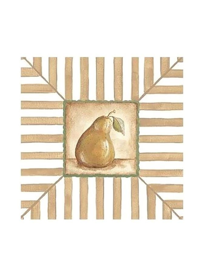 Photo Block Decorative Wall Poster Beige/White/Green 15x15cm