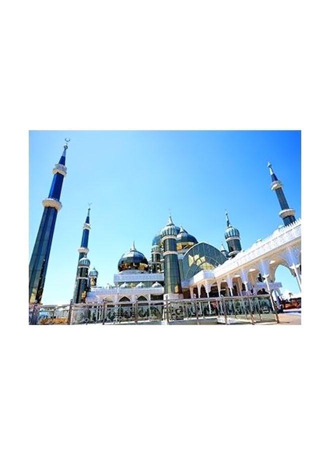 فوتو بلوك بوستر حائط للتزيين أسود/أزرق 24x18سم