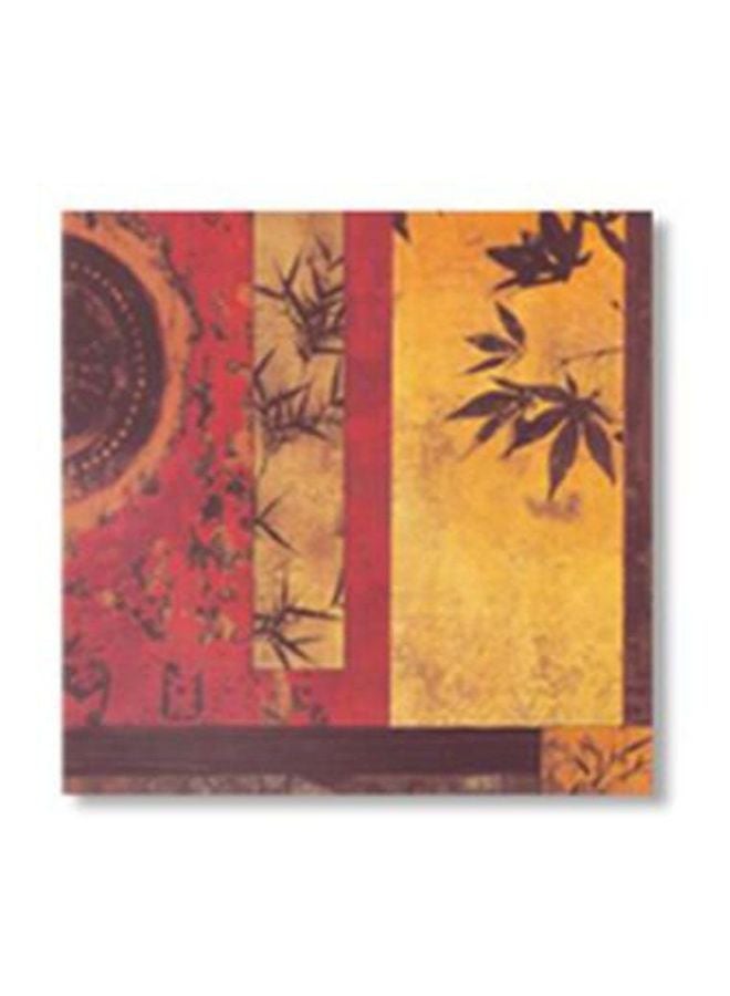 Photo Block Decorative Wall Poster Yellow/Red/Black 34x34cm 