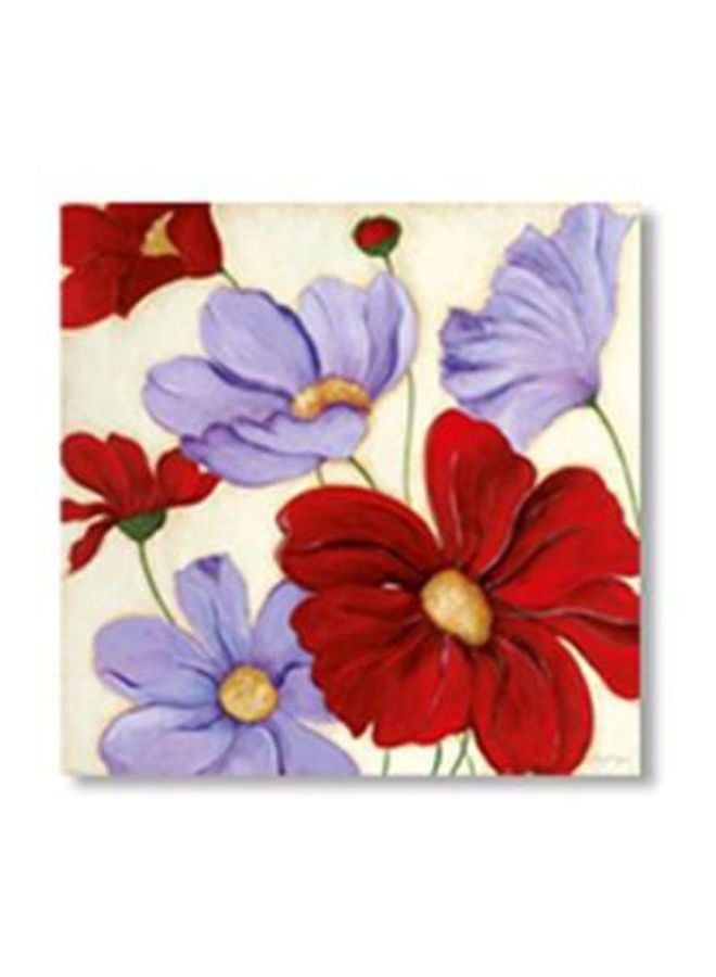 PHOTOBLOCK Decorative Wall Poster With Frame Red/Purple/White 15x15cm
