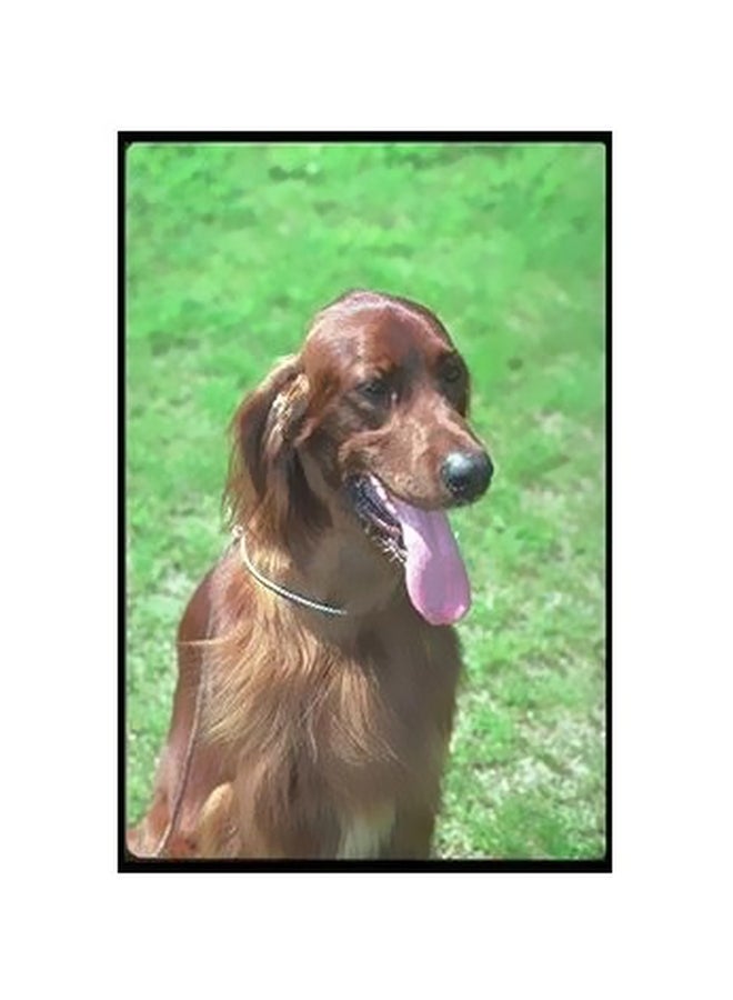 بوستر حائط للتزيين أخضر / بني 34×24سم