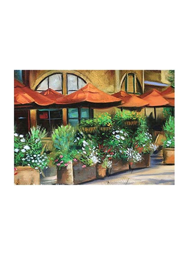 بوستر حائط للتزيين أخضر/ بني/ أحمر 31x45سم