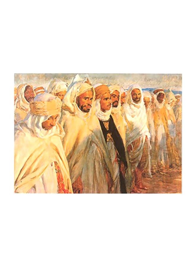 PHOTOBLOCK Decorative Wall Poster Black/White/Beige 31x45cm