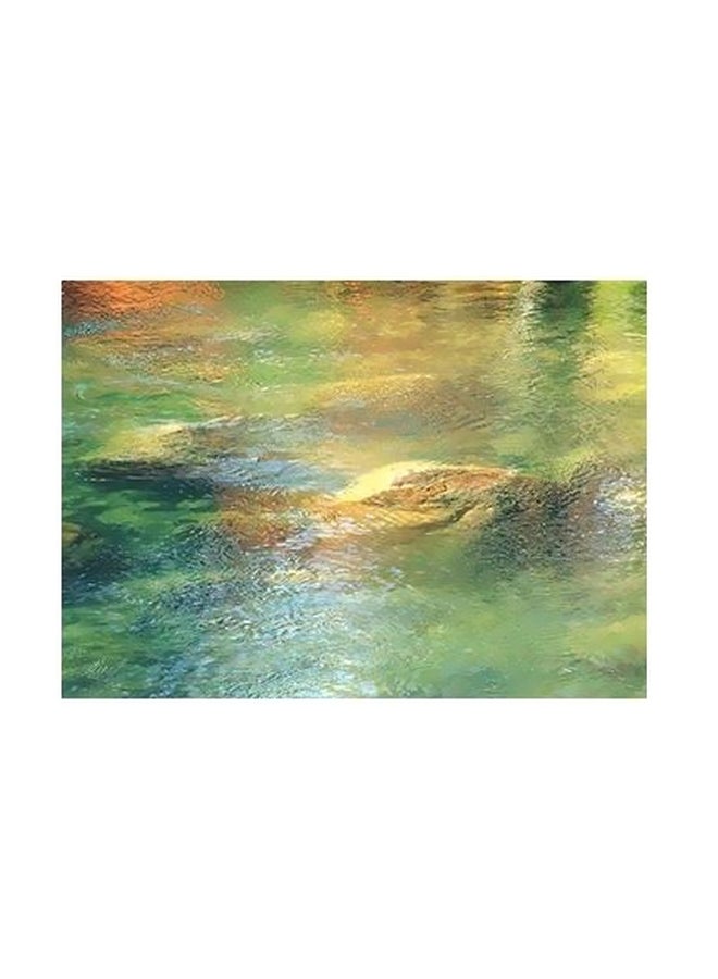 PHOTOBLOCK Decorative Wall Poster Green/Yellow/Orange 24x18cm