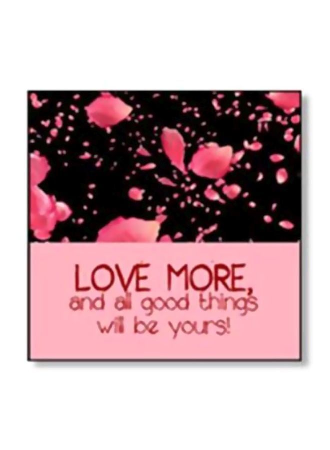 فوتو بلوك ملصق جداري بإطار للزينة وردي/أسود 20X20سم