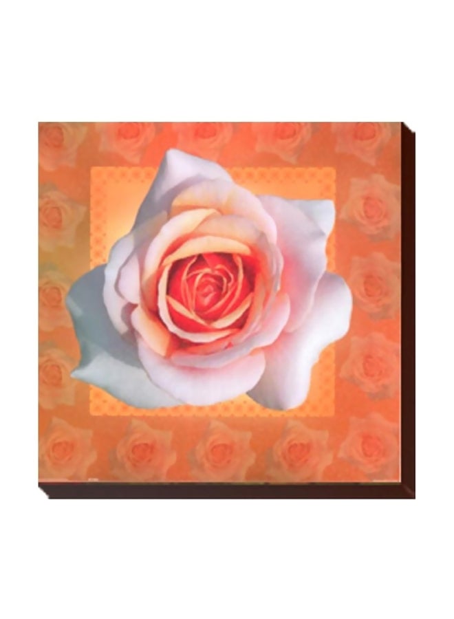 فوتو بلوك لوحة فنية لديكور الحائط البرتقالي / الوردي 15x15سم