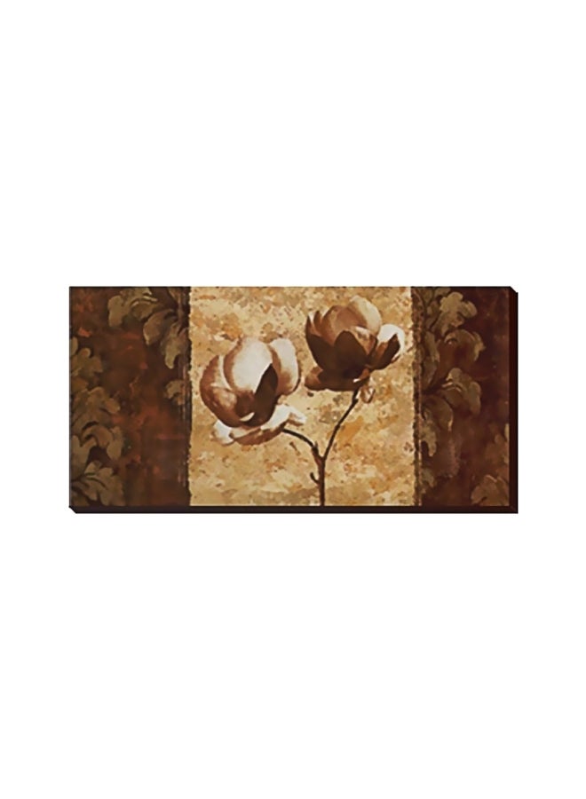 Decorative Wall Painting Red/Green 45x13cm