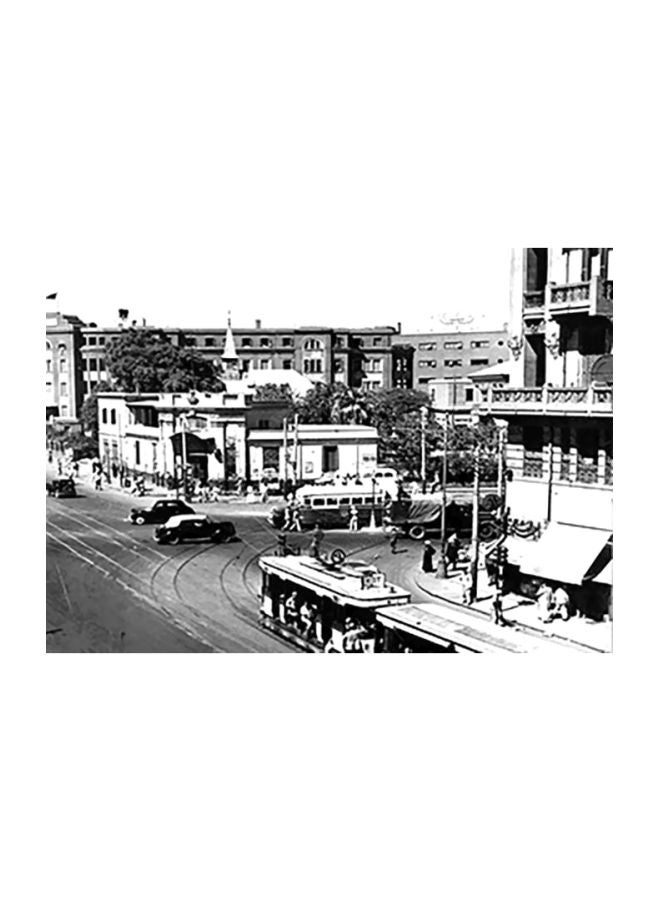 بوستر حائط للتزيين أسود/ أبيض 31x45سم