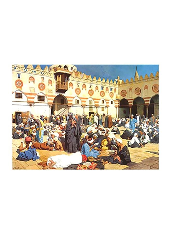 قطعة فنية لديكور الحائط أسود/أزرق/ أحمر 31x45سم