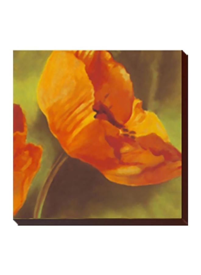 PHOTOBLOCK Decorative Wall Poster Orange/Green 15x15cm