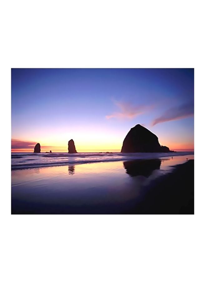 فوتو بلوك بوستر حائط للتزيين أصفر/بنفسجي/أحمر 31x45سم