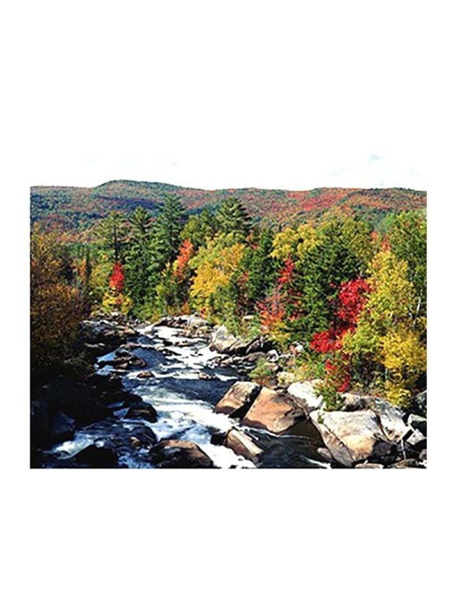 Wall Decorative Poster Green/White/Brown 18x24cm