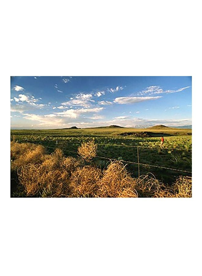 بوستر حائط للتزيين أخضر/بيج/أزرق 40x60سم