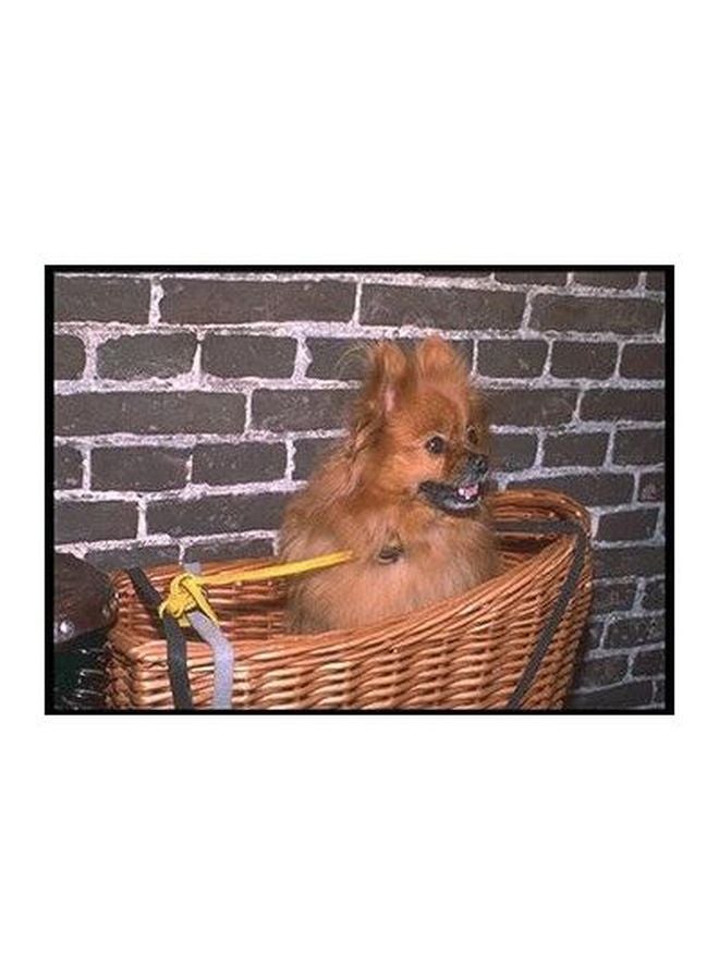 PHOTOBLOCK Decorative Wall Poster Grey/Brown 24x18cm