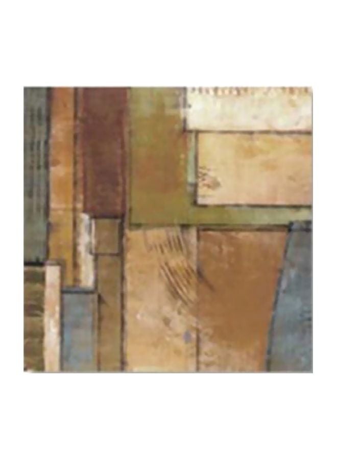 PHOTOBLOCK Decorative Wall Painting With Frame Green/Brown/Beige 24x24cm