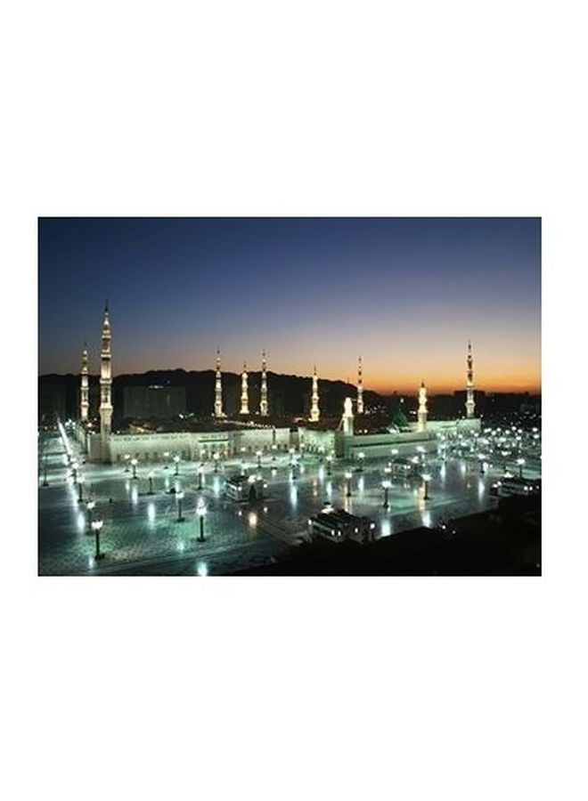 PHOTOBLOCK Decorative Wall Poster Blue/Beige/White 18x24cm