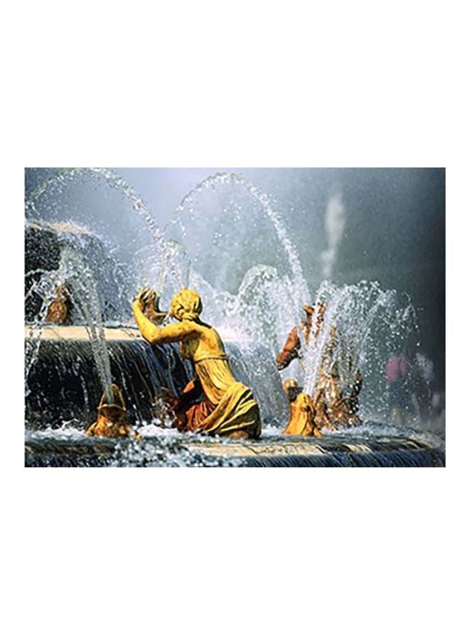 فوتو بلوك بوستر حائط للتزيين رمادي / أصفر 40x60سم