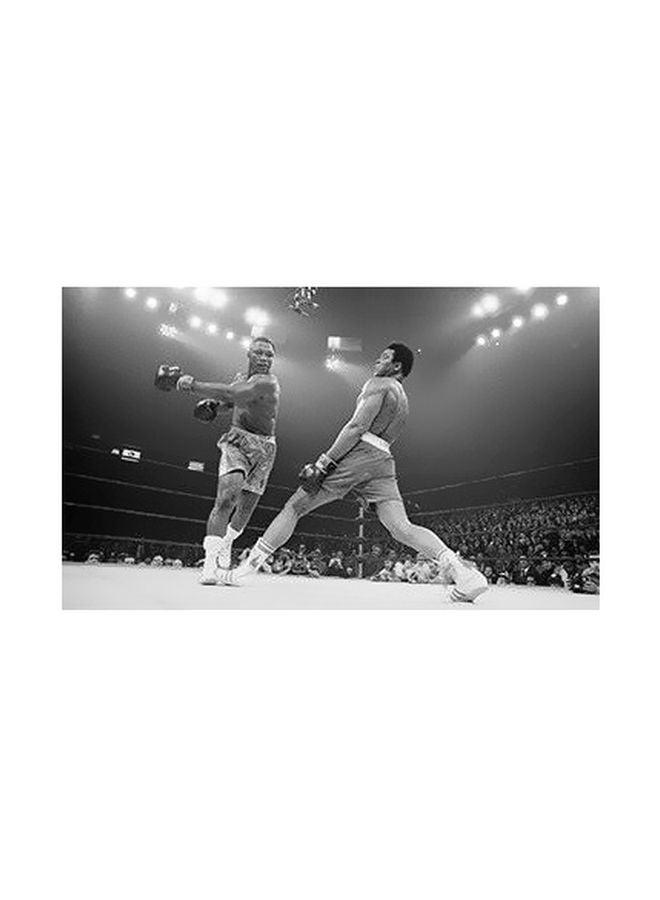 PHOTOBLOCK Decorative Wall Poster Grey/Black 18x34cm