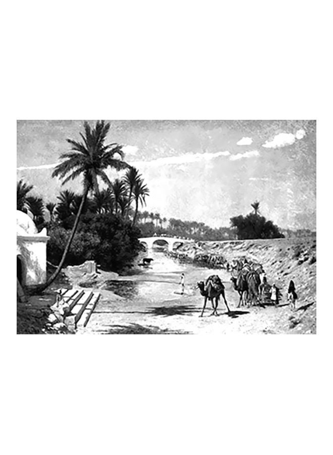 PHOTOBLOCK Decorative Wall Poster Black/White 24x24cm