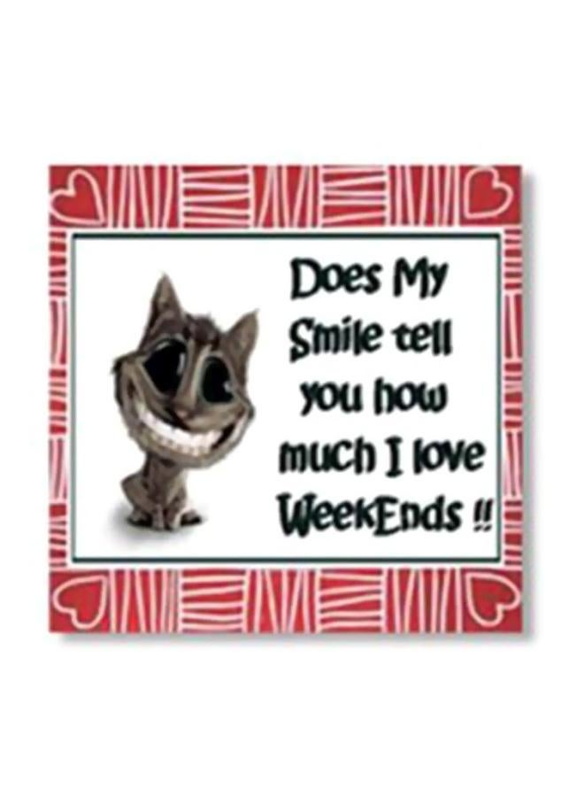 فوتو بلوك بوستر جداري للتزيين مع إطار أحمر / أسود / أبيض 24x24سم