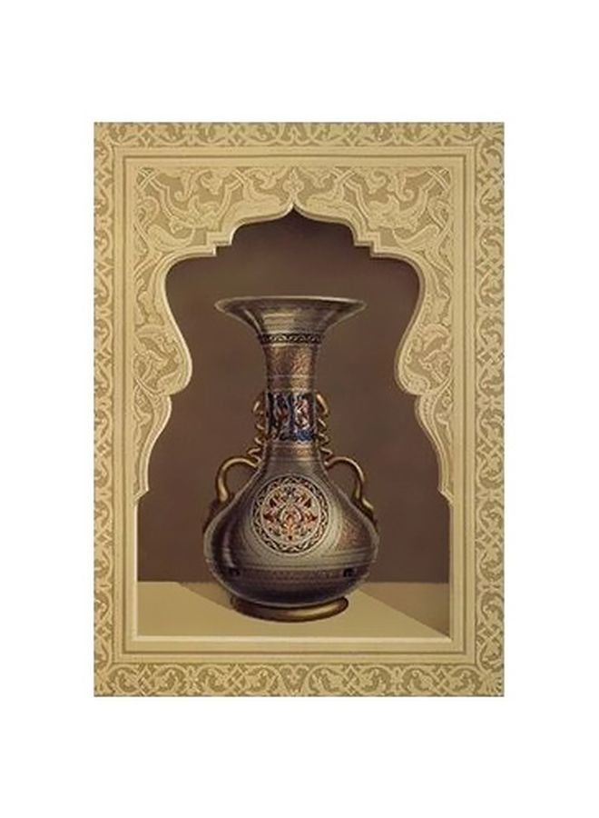 فوتو بلوك لوحة فنية لديكور الحائط بيج / بني / أزرق 24×18سم