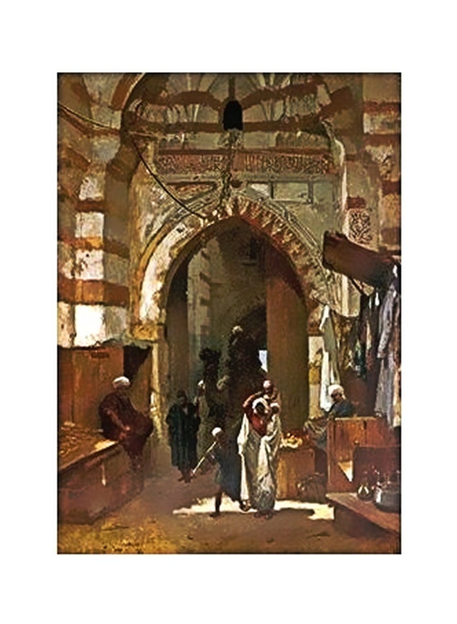 PHOTOBLOCK Decorative Wall Painting Beige/Brown/Off White 45x31cm