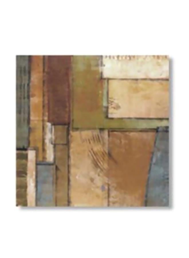 Decorative Wall Poster With Frame Beige/Grey/Brown 30x30cm