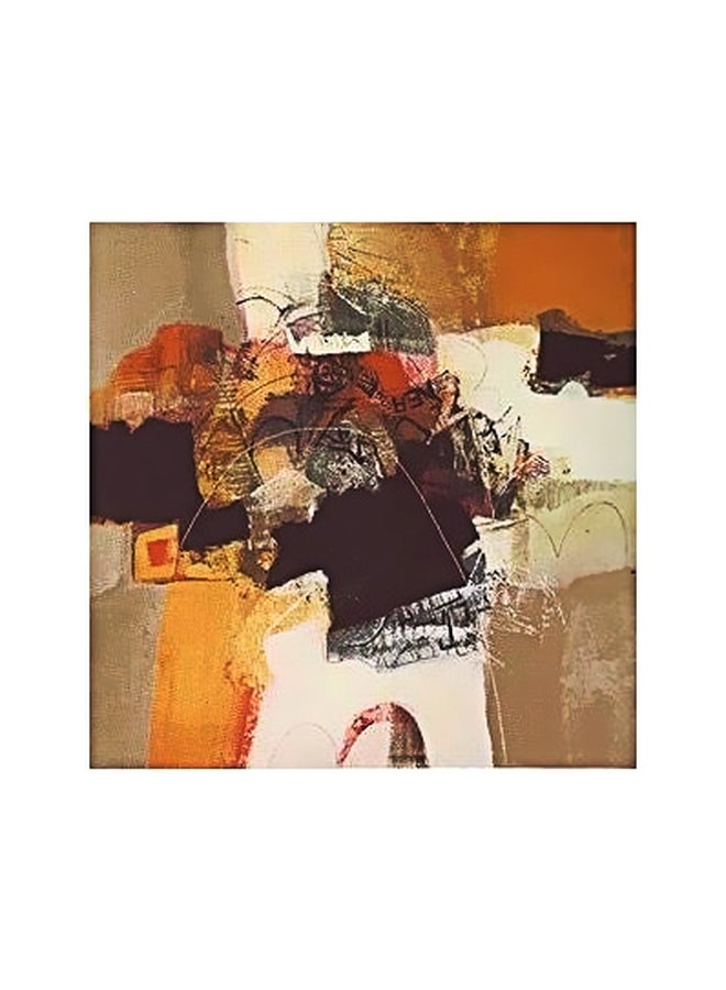 بوستر حائط للتزيين بيج/بني/أبيض 15x15سم