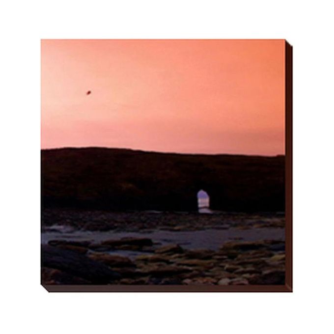 PHOTOBLOCK Decorative Wall Painting With Frame Orange/Black 24x24cm