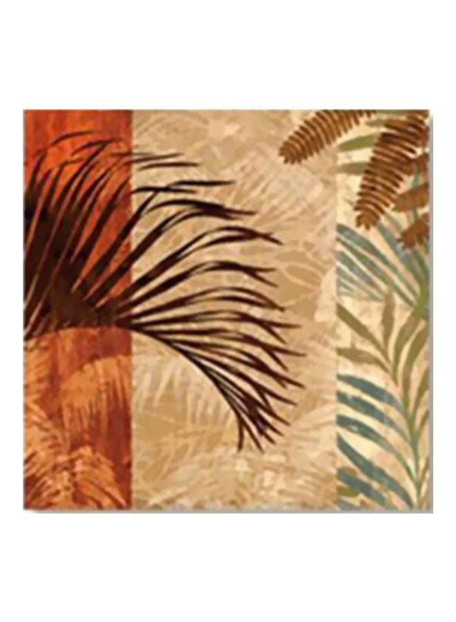 فوتو بلوك لوحة جدارية لتزيين الحائط مع إطار البيج/ البني/ الأخضر 20x20سم